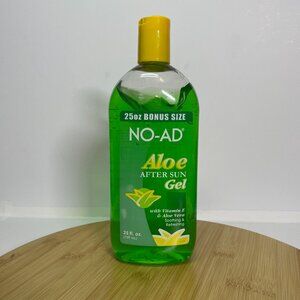NO-AD Aloe After Sun Gel 25 Oz Vitamin E Aloe Vera Soothing Refreshing Skincare